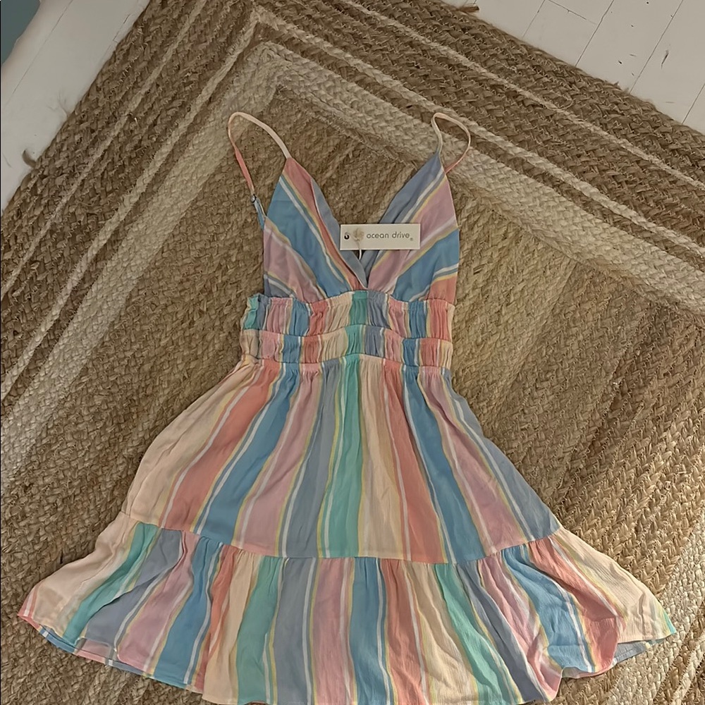Ocean Drive Multicolor Striped Dress